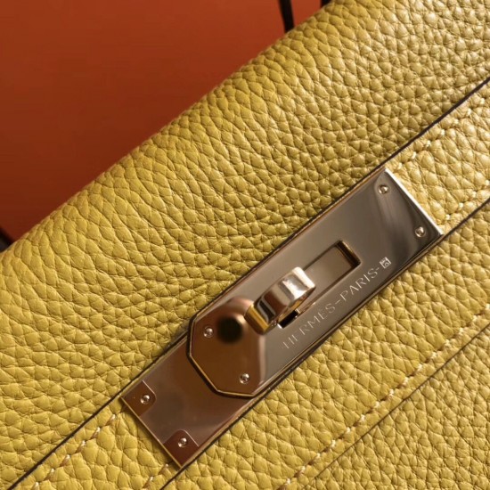 Hermes Kelly 32cm Sellier Bag In Yellow Epsom Leather