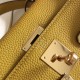 Hermes Kelly 32cm Sellier Bag In Yellow Epsom Leather