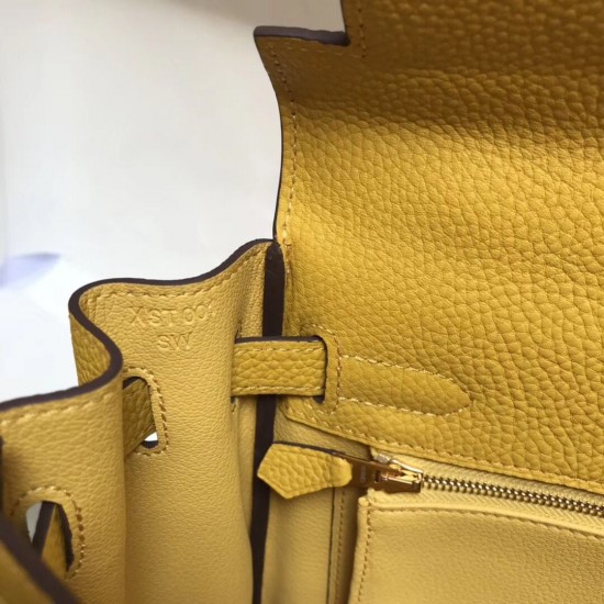 Hermes Kelly 32cm Sellier Bag In Yellow Epsom Leather