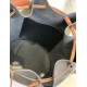 Loewe Medium Balloon Bucket Bag In Black Tan Calfskin