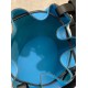 Loewe Medium Balloon Bucket Bag In Blue Black Calfskin