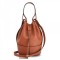 Loewe Medium Balloon Bucket Bag In Camel Calfskin