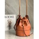 Loewe Medium Balloon Bucket Bag In Camel Calfskin