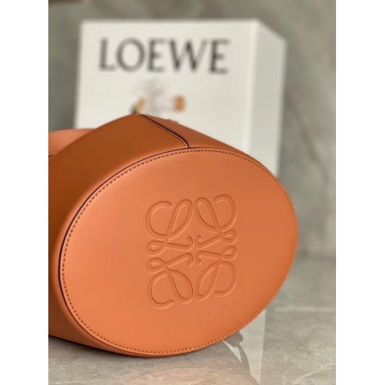 Loewe Medium Balloon Bucket Bag In Camel Calfskin