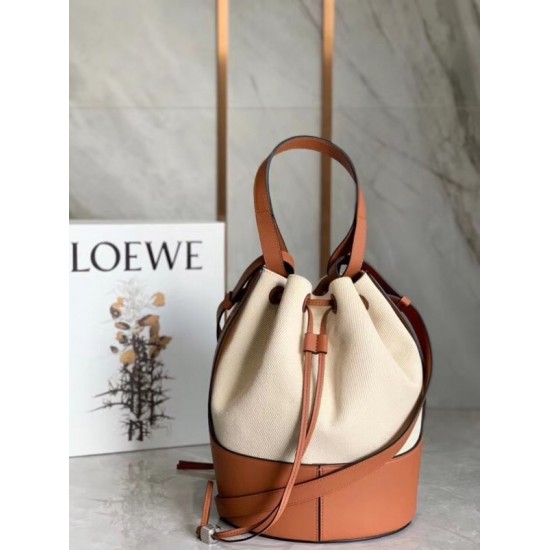 Loewe Medium Balloon Bucket Bag In Canvas