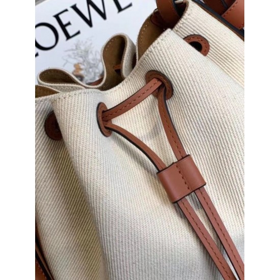 Loewe Medium Balloon Bucket Bag In Canvas