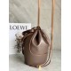 Loewe Medium Balloon Bucket Bag In Taupe Calfskin