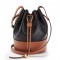 Loewe Small Balloon Bucket Bag In Black Tan Calfskin