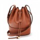 Loewe Small Balloon Bucket Bag In Camel Calfskin