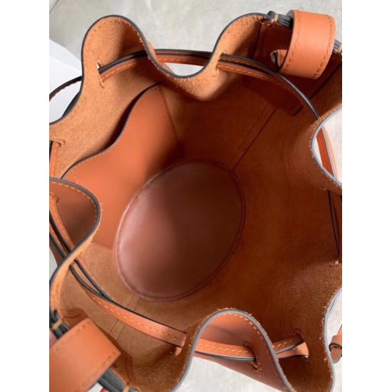 Loewe Small Balloon Bucket Bag In Camel Calfskin