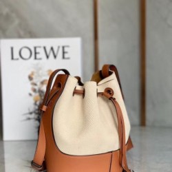 Loewe Small Balloon Bucket Bag In Canvas