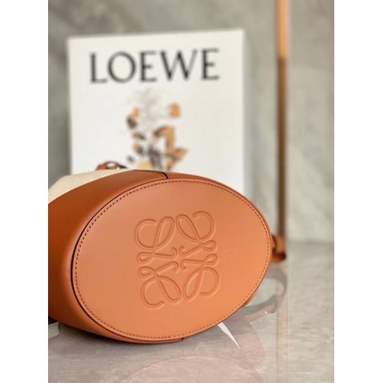 Loewe Small Balloon Bucket Bag In Canvas