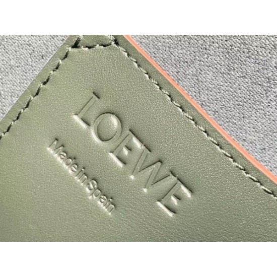 Loewe Small Balloon Bucket Bag In Khaki Calfskin