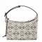 Loewe Cubi Hobo Bag in Ecru Black Anagram Jacquard