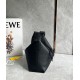 Loewe Cubi Small Bag in Black Calfskin and Jacquard