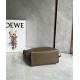 Loewe Cubi Small Bag in Winter Brown Calfskin and Jacquard