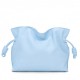 Loewe Flamenco Clutch Bag In Dusty Blue Calfskin