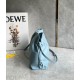 Loewe Flamenco Clutch Bag In Dusty Blue Calfskin