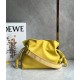 Loewe Flamenco Clutch Bag In Pale Yellow Leather