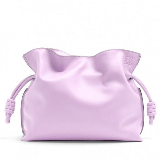 Loewe Flamenco Clutch In Bloom Orchid Nappa Leather