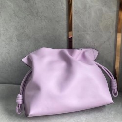 Loewe Flamenco Clutch In Bloom Orchid Nappa Leather