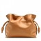 Loewe Flamenco Clutch In Brown Nappa Leather