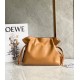 Loewe Flamenco Clutch In Brown Nappa Leather