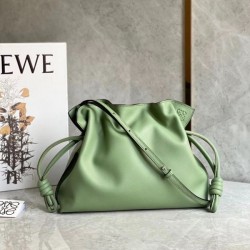 Loewe Flamenco Clutch In Rosemary Nappa Leather