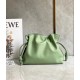 Loewe Flamenco Clutch In Rosemary Nappa Leather