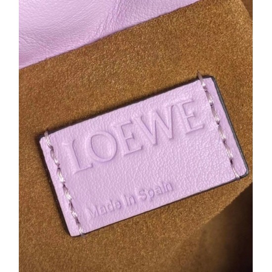 Loewe Flamenco Mini Clutch In Bloom Orchid Nappa Leather