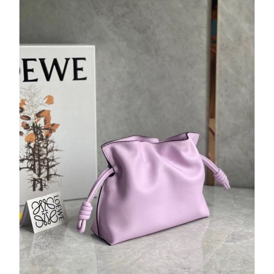 Loewe Flamenco Mini Clutch In Bloom Orchid Nappa Leather