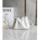 Loewe Flamenco Mini Clutch In White Nappa Leather