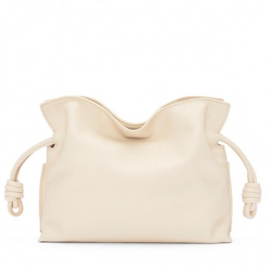 Loewe Mini Flamenco Clutch Bag In Angora Calfskin