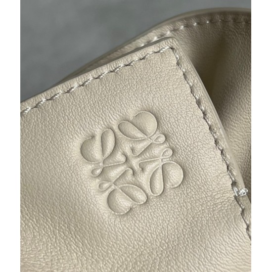 Loewe Mini Flamenco Clutch Bag In Angora Calfskin