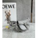 Loewe Gate Dual Mini Bag In Grey Calfskin