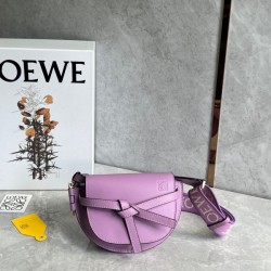 Loewe Gate Dual Mini Bag in Guimauve Calfskin