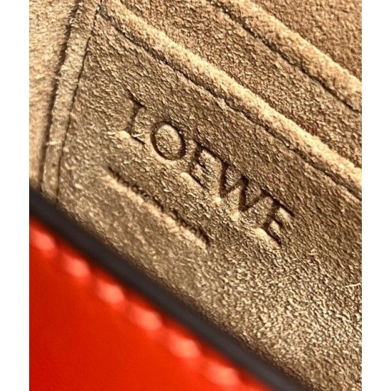 Loewe Gate Dual Mini Bag in Sunrise Orange Calfskin