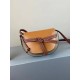 Loewe Mini Gate Dual Bag In Amber Grey Calfskin