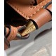 Loewe Mini Gate Dual Bag In Tan Calfskin