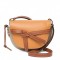 Loewe Small Gate Bag In Amber Grey Soft Calfskin