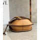 Loewe Small Gate Bag In Brown Calfskin and Jacquard