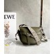 Loewe Small Gate Bag In Green Calfskin and Jacquard