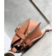 Loewe Small Gate Bag In Tan Calfskin and Jacquard