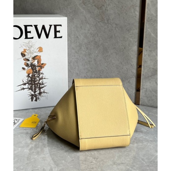 Loewe Compact Hammock Bag in Dark Butter Grained Calfskin 