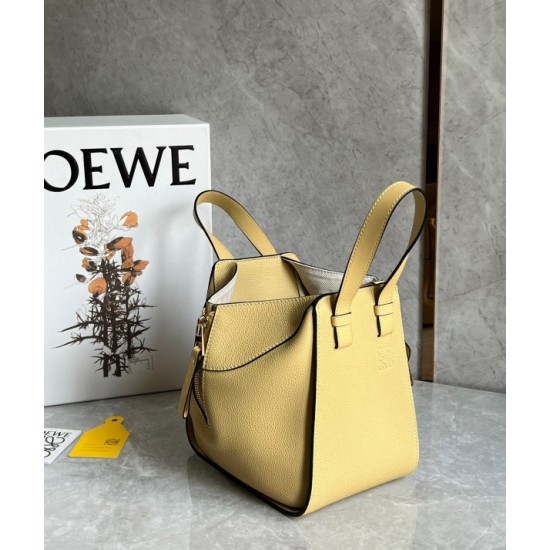 Loewe Compact Hammock Bag in Dark Butter Grained Calfskin 