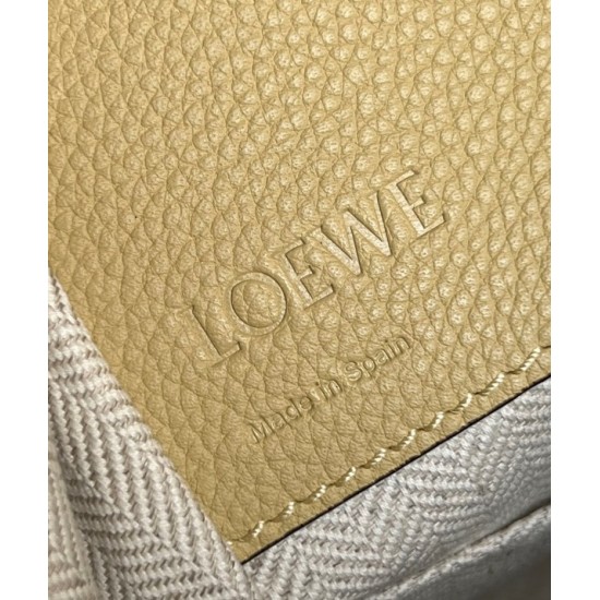 Loewe Compact Hammock Bag in Dark Butter Grained Calfskin 