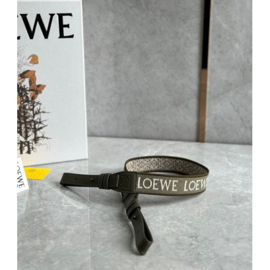 Loewe Compact Hammock Bag in Khaki Green Satin Calfskin