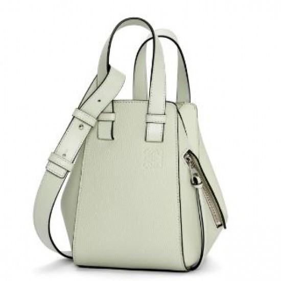 Loewe Compact Hammock Bag in Light Celadon Grained Calfskin