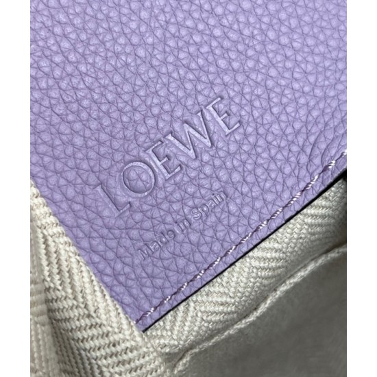 Loewe Compact Hammock Bag in Light Mauve Grained Calfskin