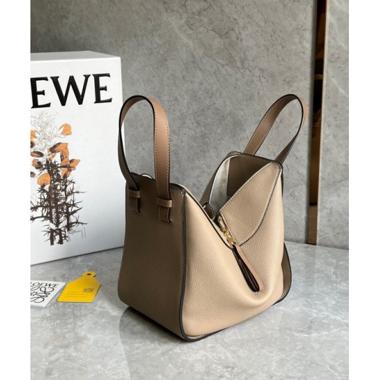 Loewe Compact Hammock Bag in Sand Grained Calfskin